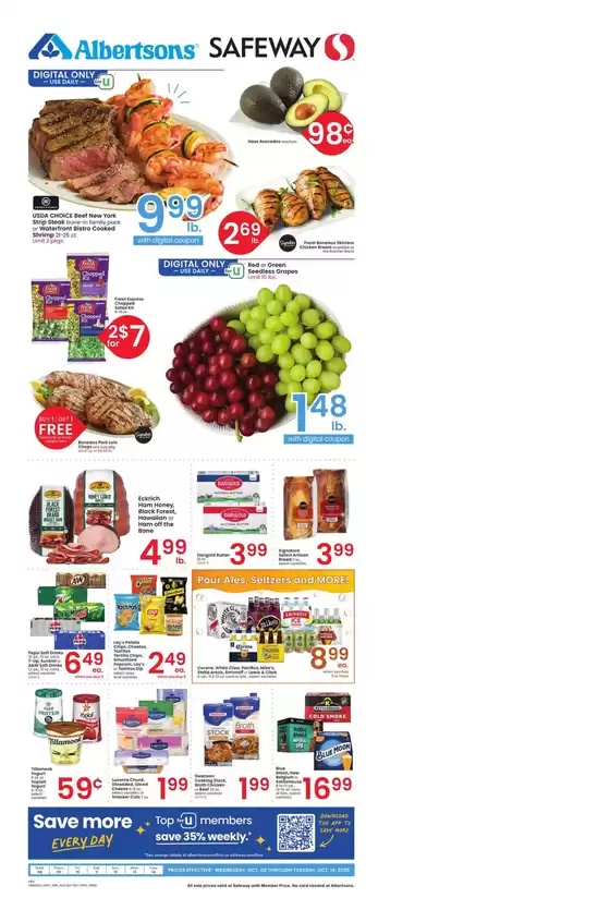 Safeway catalogue in Inwood NY | Save now with our deals | 2025-10-08T00:00:00.000Z - 2025-10-14T00:00:00.000Z