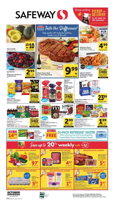 Safeway catalogue in Inwood NY | Special offers for you | 2025-10-08T00:00:00.000Z - 2025-10-14T00:00:00.000Z