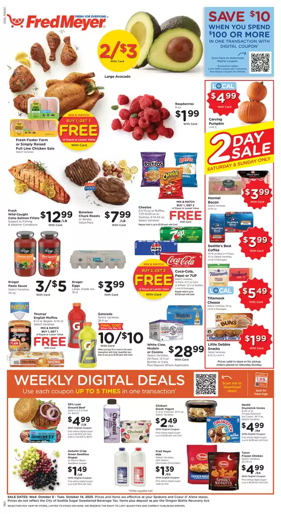 Fred Meyer catalogue in Rancho Cucamonga CA | Exclusive deals for our customers | 2025-10-08T00:00:00.000Z - 2025-10-14T00:00:00.000Z