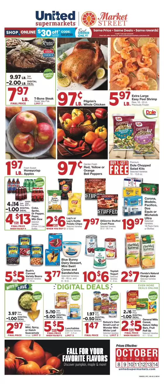 United Supermarkets catalogue in Cookeville TN | On Sale October 08 | 2025-10-07T00:00:00.000Z - 2025-10-14T00:00:00.000Z