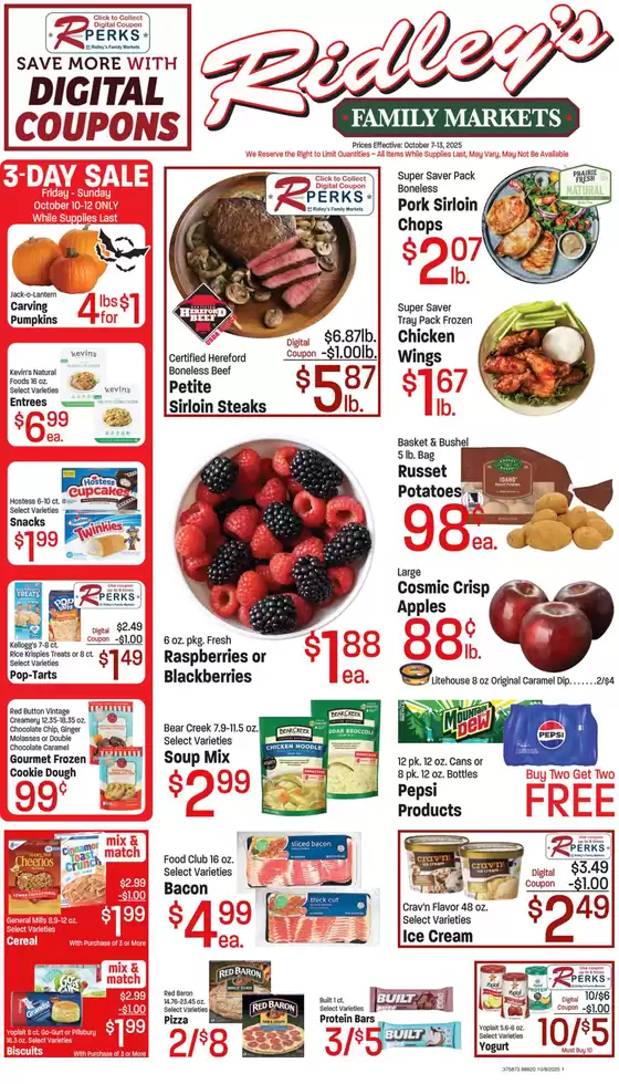 Ridley's Family Markets catalogue in Cookeville TN | Discounts and promotions | 2025-10-07T00:00:00.000Z - 2025-10-13T00:00:00.000Z