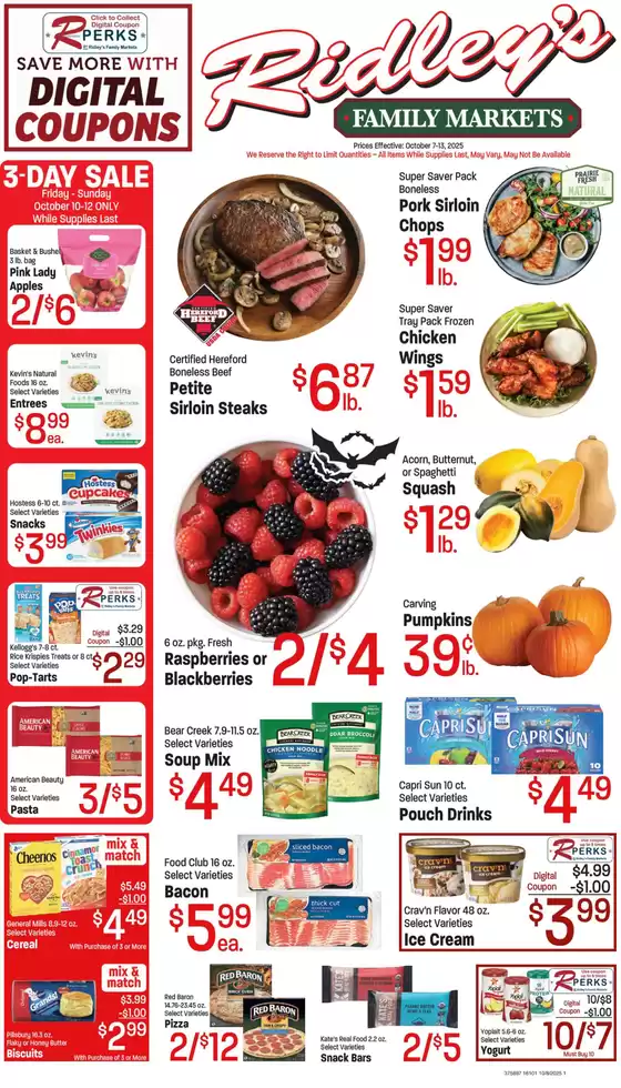 Ridley's Family Markets catalogue in Cookeville TN | Great discounts on selected products | 2025-10-07T00:00:00.000Z - 2025-10-13T00:00:00.000Z