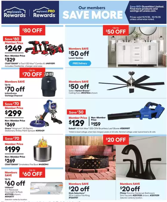 Great discounts on selected products