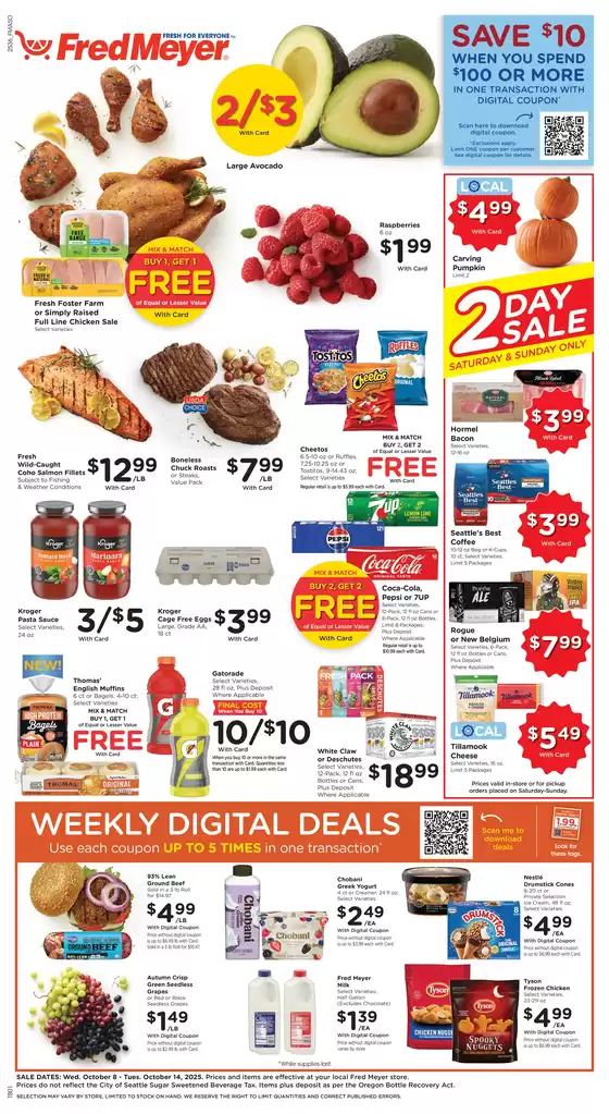 Fred Meyer catalogue in Mukilteo WA | Our best bargains | 2025-10-08T00:00:00.000Z - 2025-10-14T00:00:00.000Z