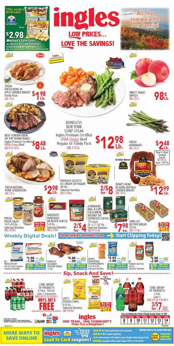 Ingles Markets catalogue in Tracy CA | Our best bargains | 2025-10-08T00:00:00.000Z - 2025-10-22T00:00:00.000Z