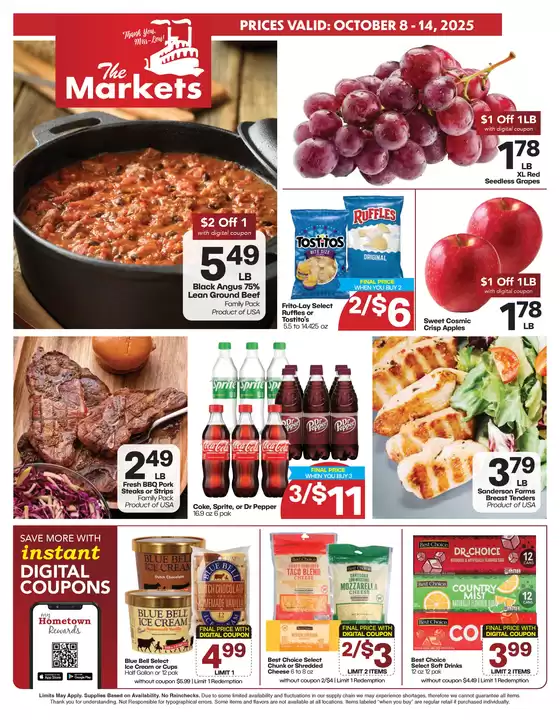The Markets catalogue in Tracy CA | Current deals and offers | 2025-10-08T00:00:00.000Z - 2025-10-22T00:00:00.000Z
