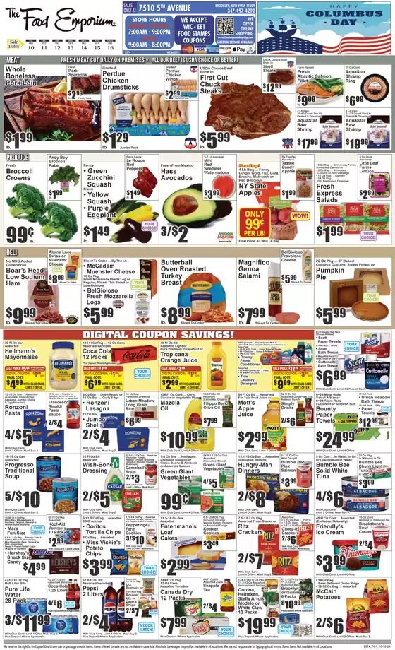 The Food Emporium catalogue in Harlem NY | Attractive special offers for everyone | 2025-10-10T00:00:00.000Z - 2025-10-24T00:00:00.000Z