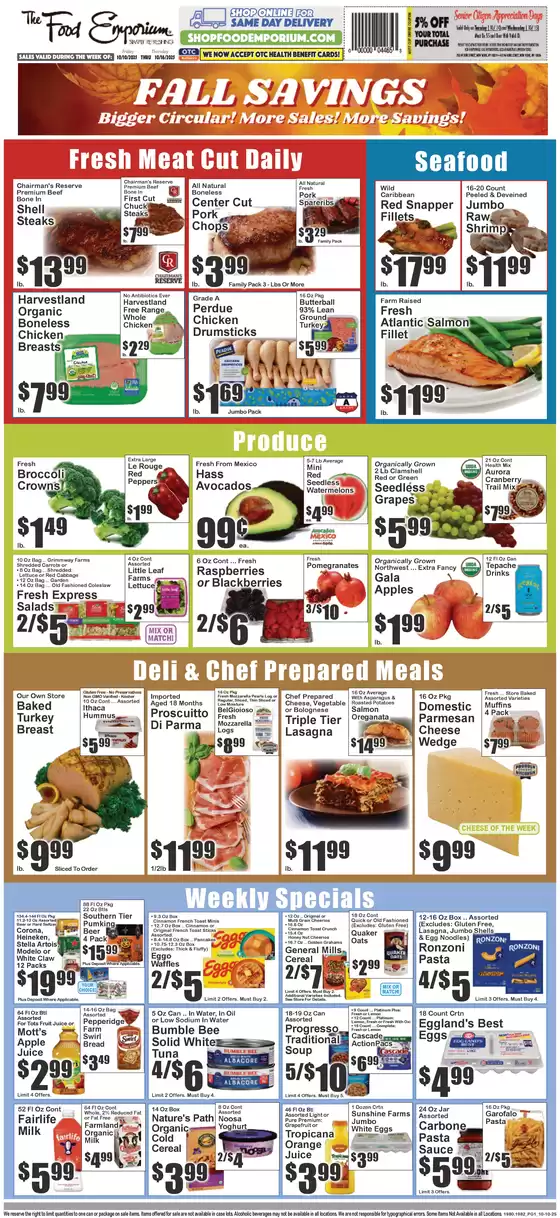 The Food Emporium catalogue in Harlem NY | Exclusive deals and bargains | 2025-10-10T00:00:00.000Z - 2025-10-24T00:00:00.000Z