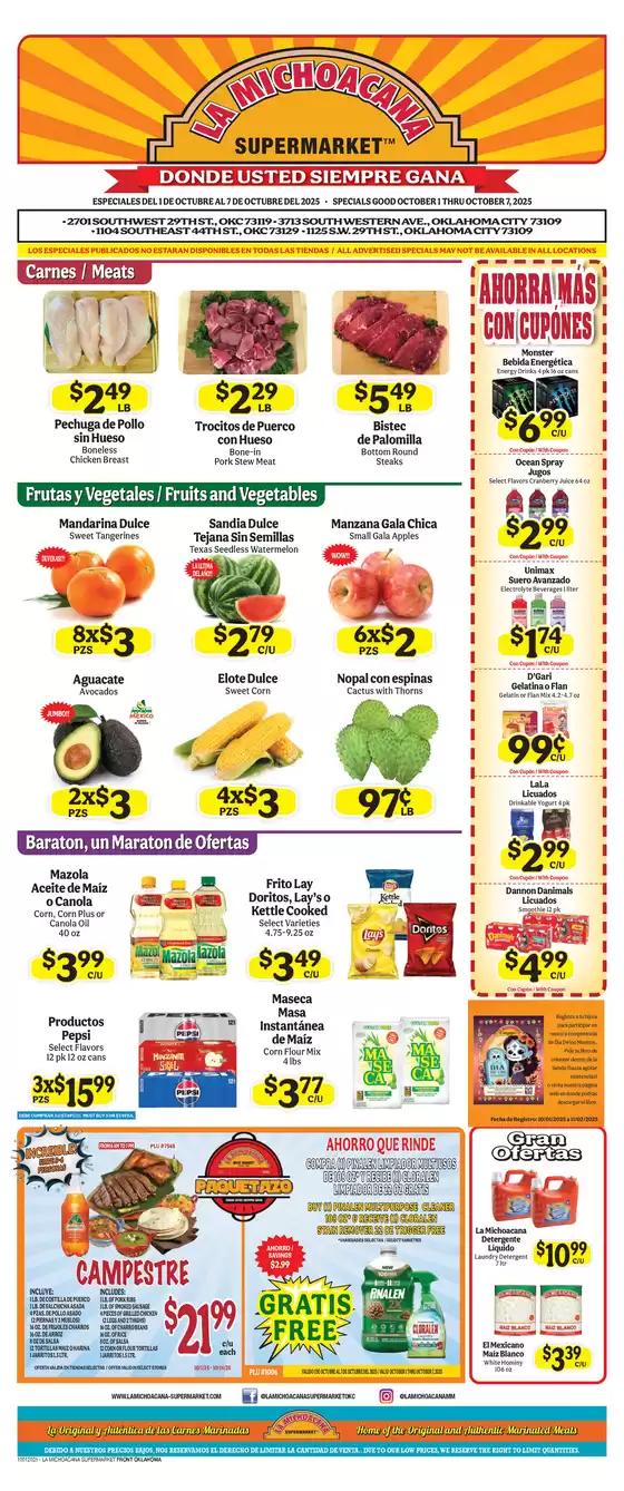 La Michoacana catalogue in Niagara Falls NY | Exclusive deals for our customers | 2025-10-11T00:00:00.000Z - 2025-10-25T00:00:00.000Z