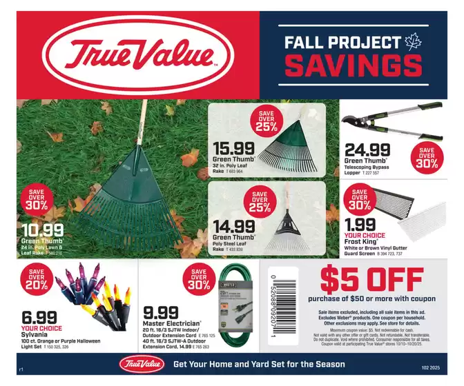 True Value catalogue in Powhatan Point OH | Our best bargains | 2025-10-10T00:00:00.000Z - 2025-10-20T00:00:00.000Z