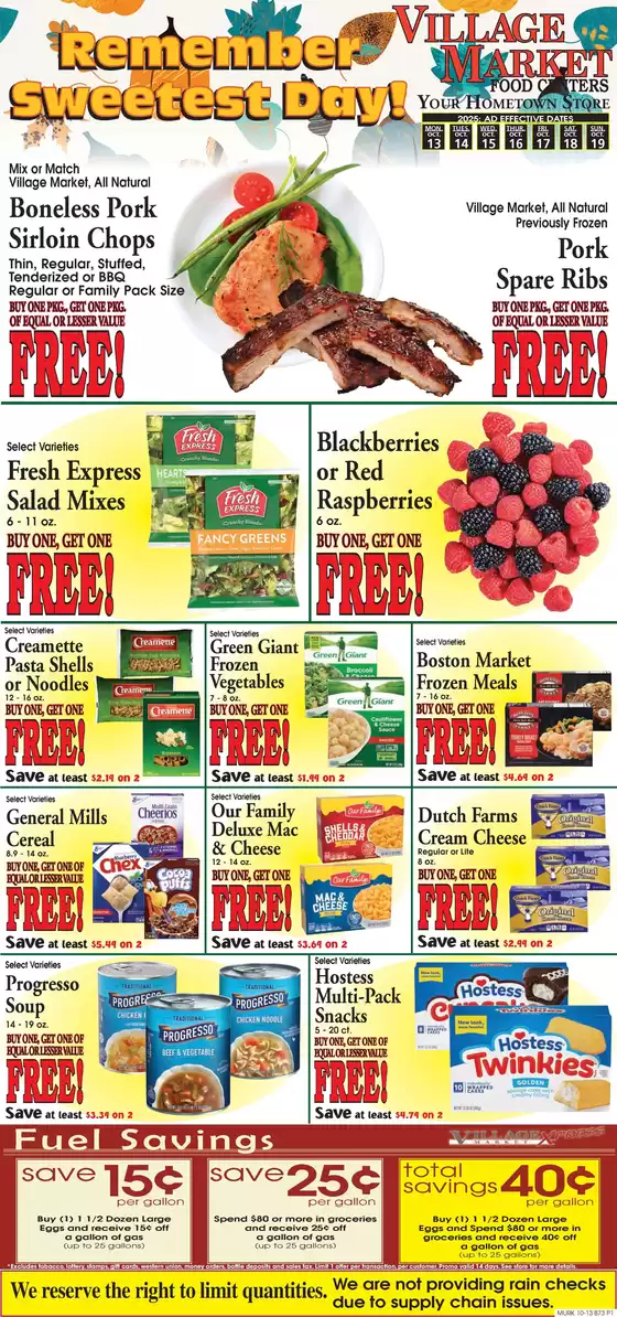 Village Market Food Centers catalogue in Milwaukee WI | Current deals and offers | 2025-10-13T00:00:00.000Z - 2025-10-19T00:00:00.000Z