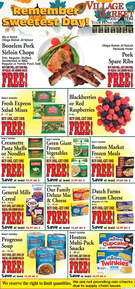 Village Market Food Centers catalogue in Milwaukee WI | Exclusive bargains | 2025-10-13T00:00:00.000Z - 2025-10-19T00:00:00.000Z