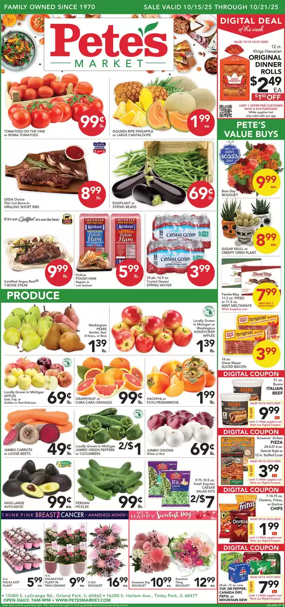 Pete's Fresh Market catalogue in Phoenix AZ | Our best bargains | 2025-10-15T00:00:00.000Z - 2025-10-21T00:00:00.000Z