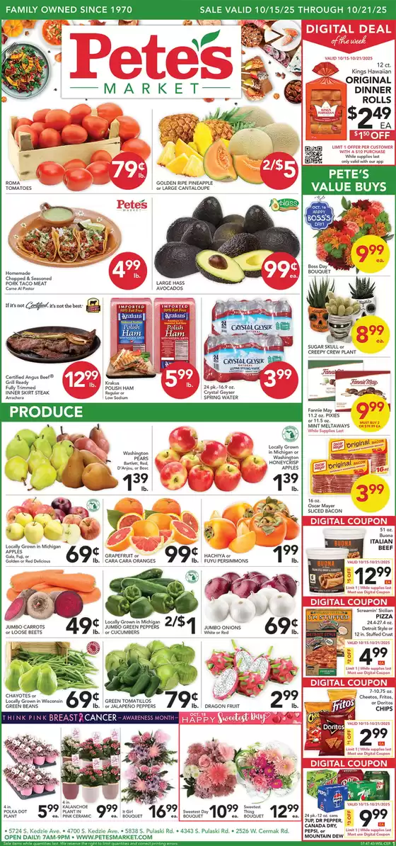 Pete's Fresh Market catalogue in Phoenix AZ | Current bargains and offers | 2025-10-15T00:00:00.000Z - 2025-10-21T00:00:00.000Z