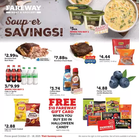Current special promotions