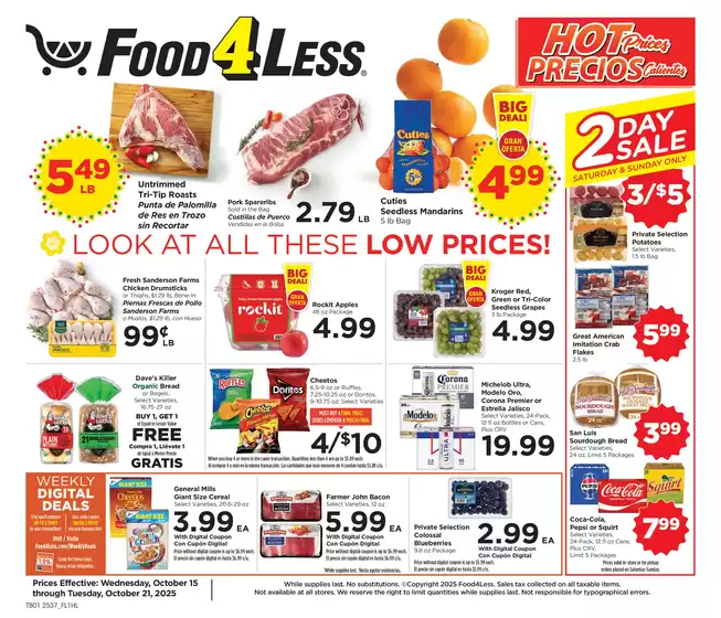 Food 4 Less catalogue in West Covina CA | Our best bargains | 2025-10-15T00:00:00.000Z - 2025-10-21T00:00:00.000Z