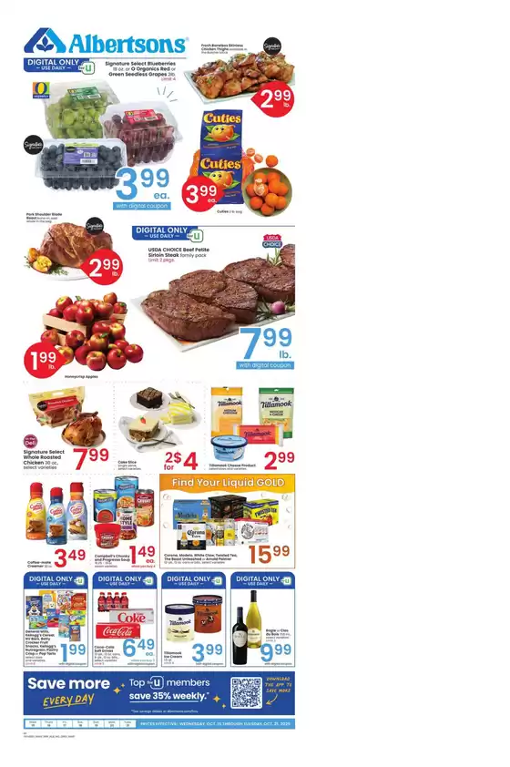 Albertsons catalogue in West Covina CA | Great discounts on selected products | 2025-10-15T00:00:00.000Z - 2025-10-21T00:00:00.000Z