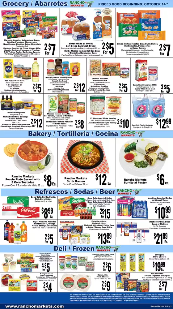 Rancho Markets weekly ad