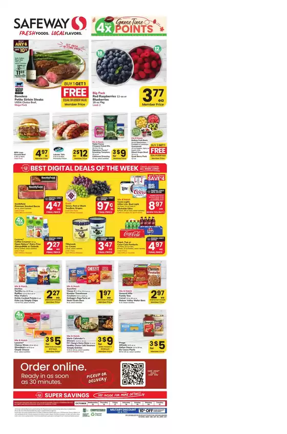Safeway catalogue in San Francisco CA | Offers for bargain hunters | 2025-10-15T00:00:00.000Z - 2025-10-21T00:00:00.000Z