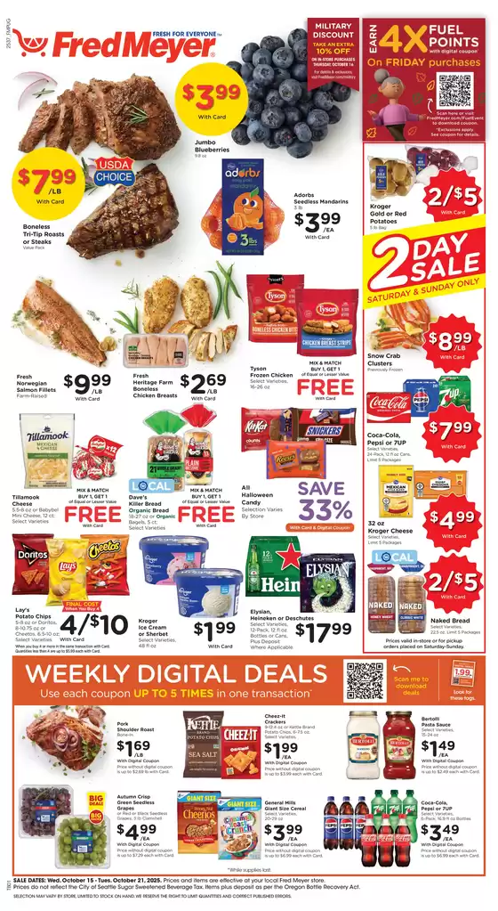 Fred Meyer catalogue in Milwaukee WI | Special offers for you | 2025-10-15T00:00:00.000Z - 2025-10-21T00:00:00.000Z