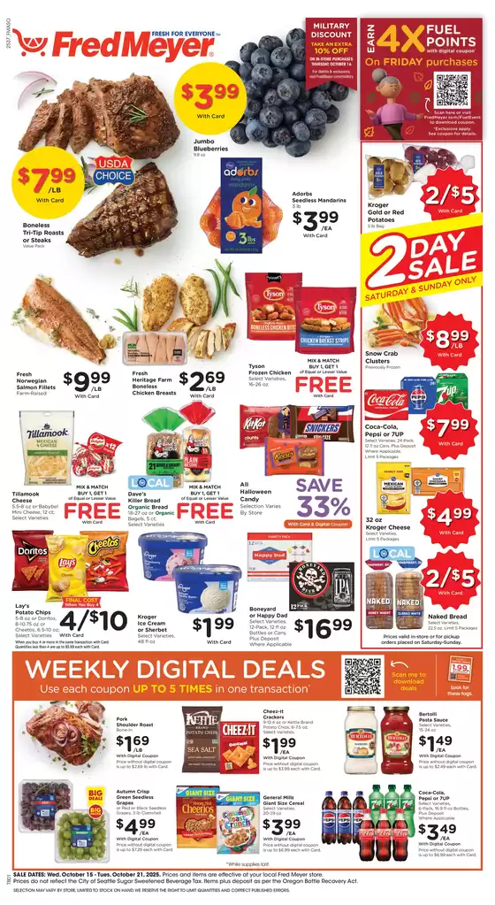 Fred Meyer catalogue in Milwaukee WI | Top offers for all bargain hunters | 2025-10-15T00:00:00.000Z - 2025-10-21T00:00:00.000Z