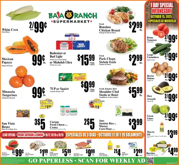 Baja Ranch weekly ad