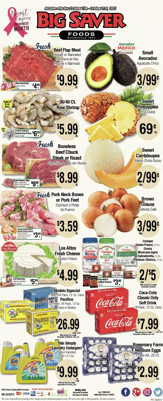 Big Saver Foods Weekly Special