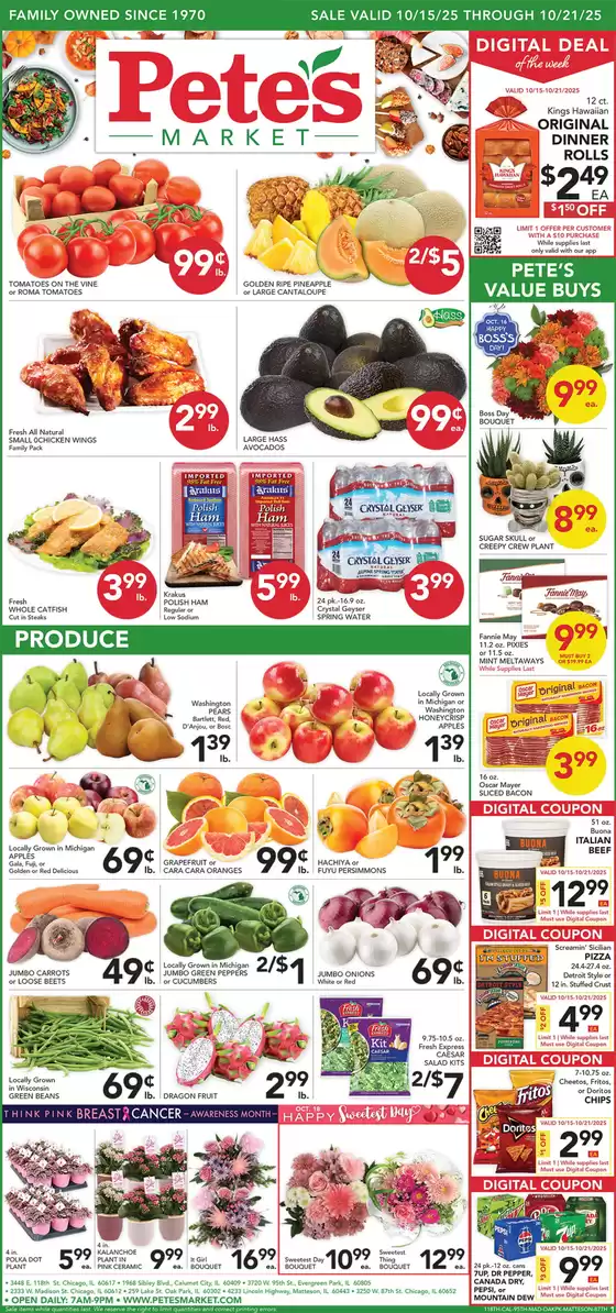 Pete's Fresh Market catalogue in Shreveport LA | Top offers for smart savers | 2025-10-15T00:00:00.000Z - 2025-10-21T00:00:00.000Z