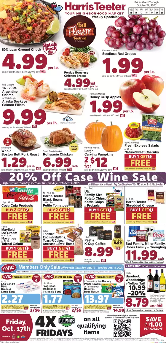 Harris Teeter catalogue in Shreveport LA | Great discounts on selected products | 2025-10-15T00:00:00.000Z - 2025-10-21T00:00:00.000Z