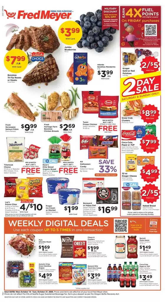 Fred Meyer catalogue in Fredericksburg VA | Weekly Circular | 2025-10-15T00:00:00.000Z - 2025-10-21T00:00:00.000Z