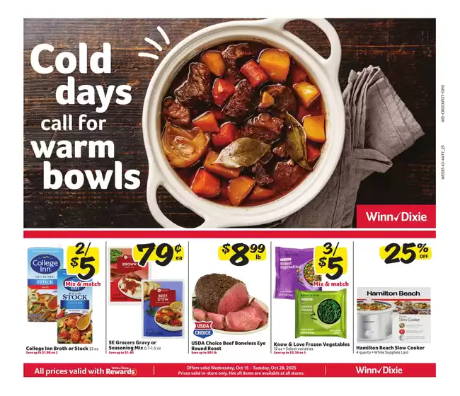 Winn Dixie catalogue in Mustang OK | In-Store Flyer | 2025-10-15T00:00:00.000Z - 2025-10-28T00:00:00.000Z