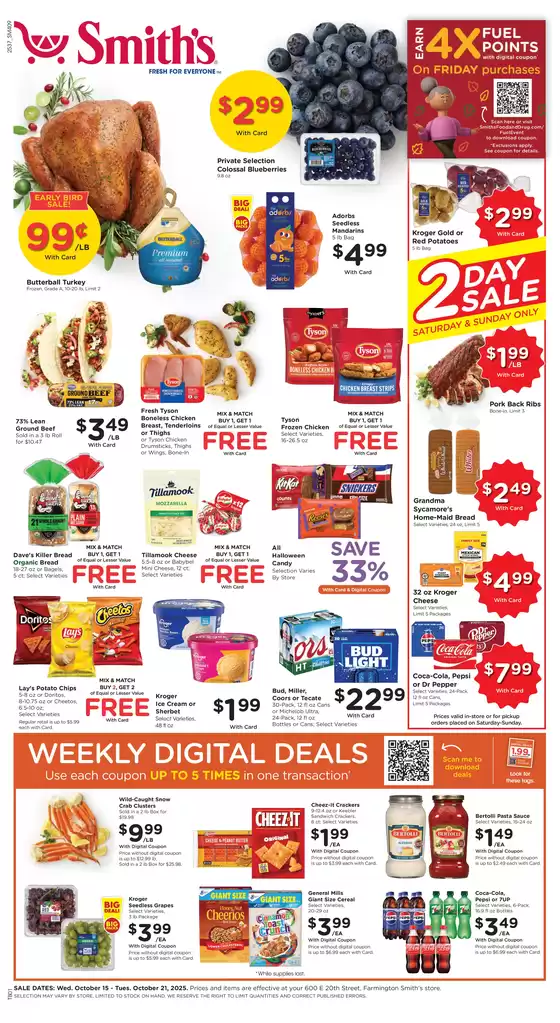 Smith's catalogue in Anderson IN | Attractive special offers for everyone | 2025-10-15T00:00:00.000Z - 2025-10-21T00:00:00.000Z
