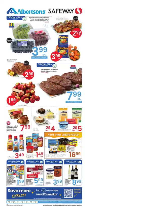 Safeway catalogue in Mustang OK | Weekly Ad - Safeway - Intermountain | 2025-10-15T00:00:00.000Z - 2025-10-21T00:00:00.000Z