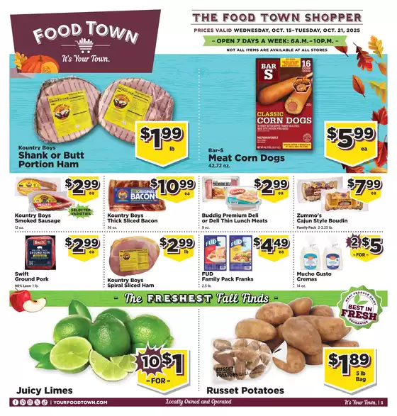 Food Town catalogue in Mustang OK | Food Town Instore Ad Oct | 2025-10-15T00:00:00.000Z - 2025-10-29T00:00:00.000Z