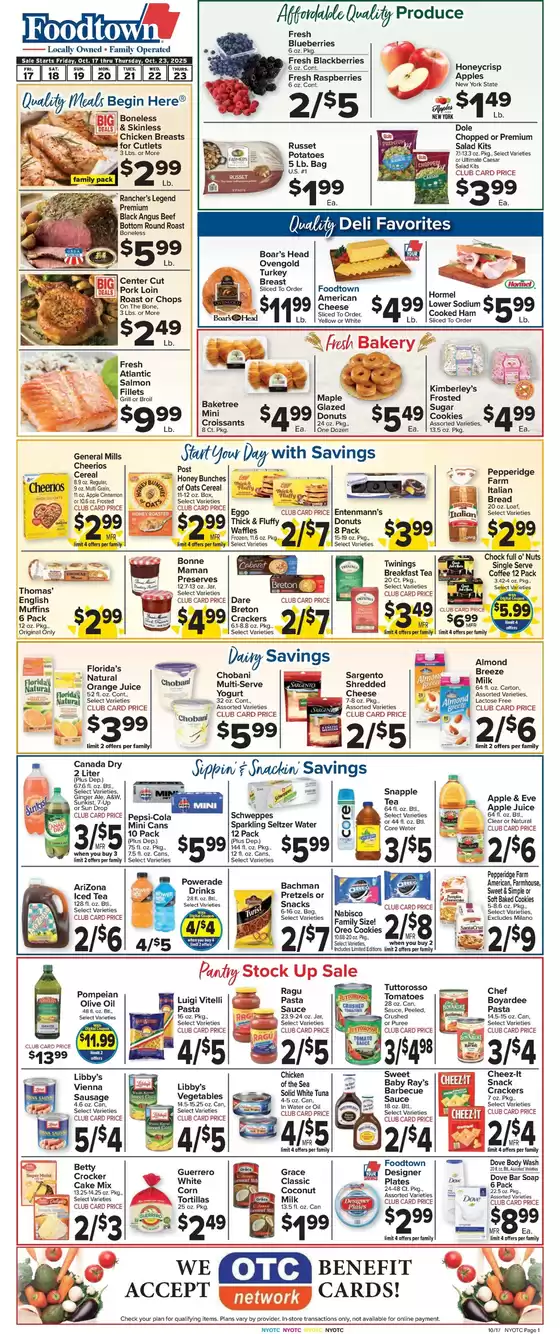 Foodtown supermarkets catalogue | Exclusive bargains | 2025-10-17T00:00:00.000Z - 2025-10-23T00:00:00.000Z