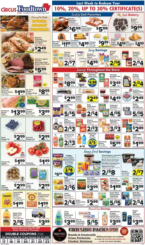 Foodtown supermarkets catalogue in Oxnard CA | Current bargains and offers | 2025-10-17T00:00:00.000Z - 2025-10-23T00:00:00.000Z