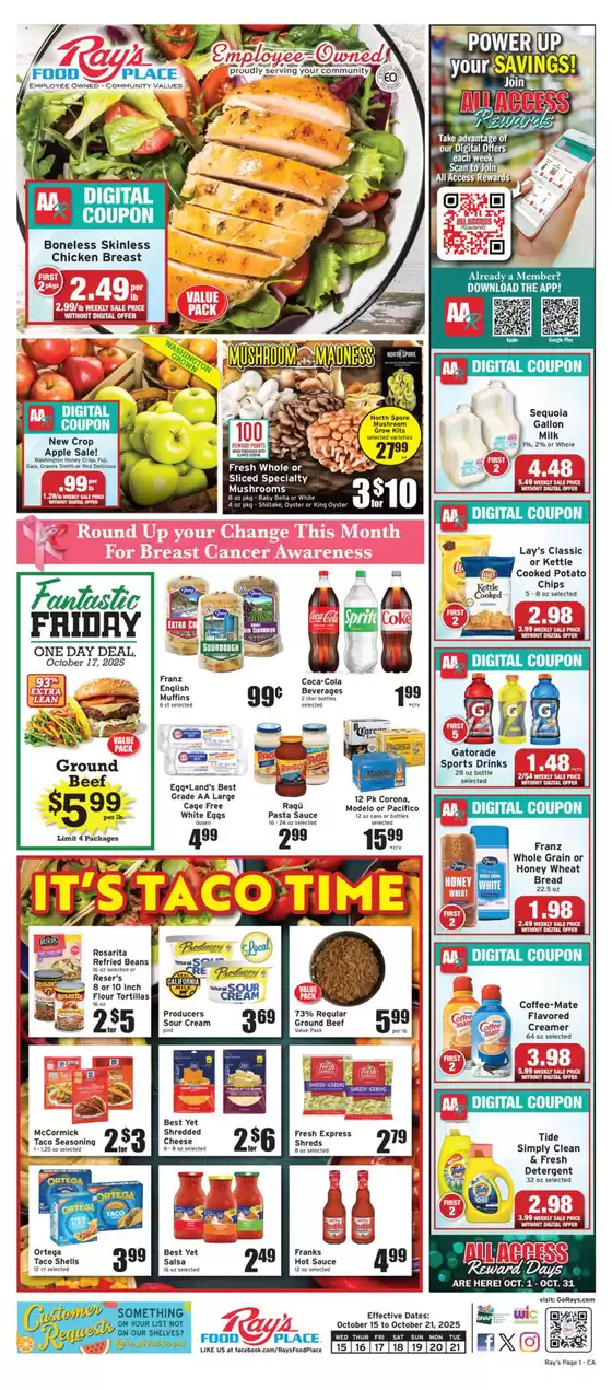Ray's Food catalogue in Colorado Springs CO | Ray's Food weekly ad | 2025-10-16T00:00:00.000Z - 2025-10-30T00:00:00.000Z