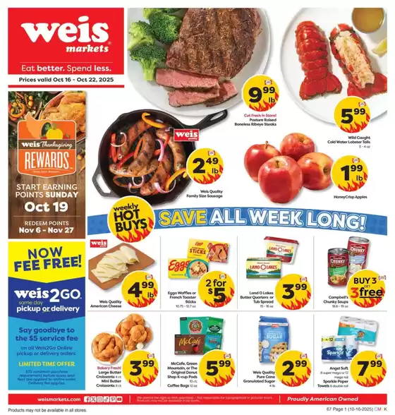 Weis Markets catalogue in Colorado Springs CO | New offers to discover | 2025-10-16T00:00:00.000Z - 2025-10-22T00:00:00.000Z