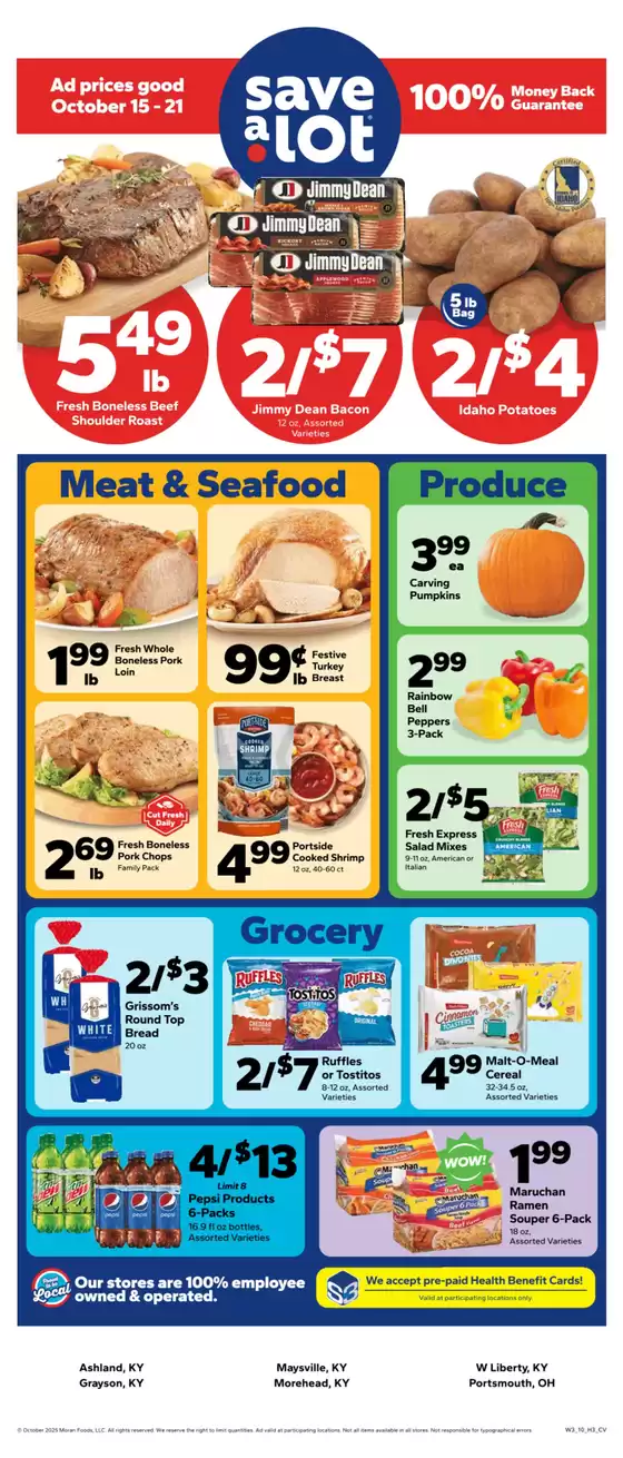 Save a Lot catalogue in Jacksonville FL | Current special promotions | 2025-10-15T00:00:00.000Z - 2025-10-21T00:00:00.000Z