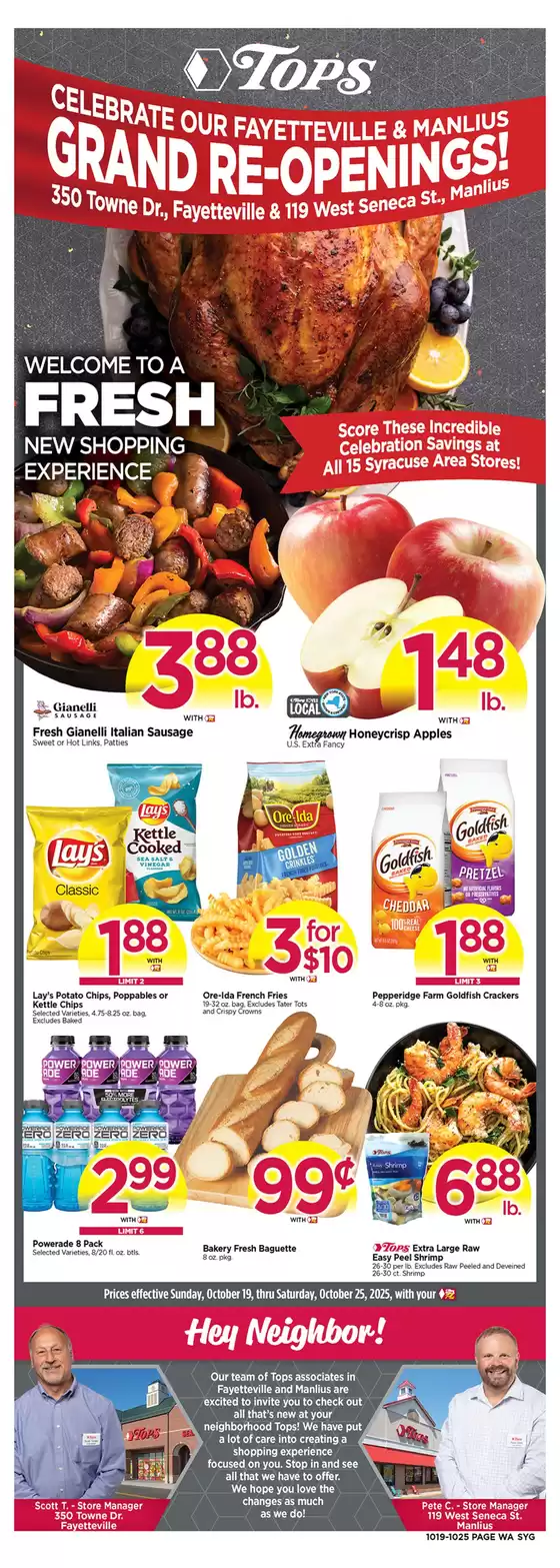 Tops catalogue in Waukesha WI | Exclusive bargains | 2025-10-19T00:00:00.000Z - 2025-10-25T00:00:00.000Z