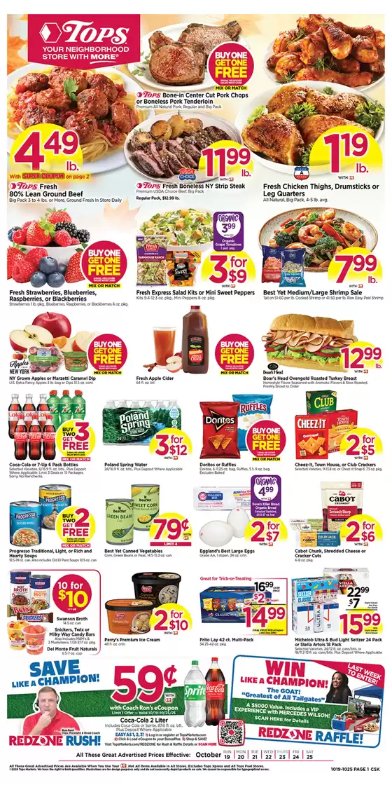 Tops catalogue in Waukesha WI | Discounts and promotions | 2025-10-19T00:00:00.000Z - 2025-10-25T00:00:00.000Z