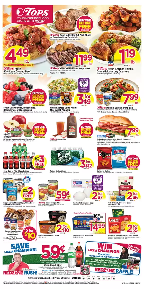 Tops catalogue in Waukesha WI | Current bargains and offers | 2025-10-19T00:00:00.000Z - 2025-10-25T00:00:00.000Z