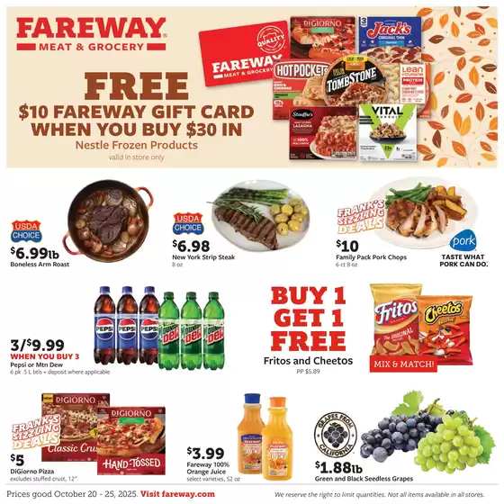 Fareway catalogue in Kansas City MO | Great offer for bargain hunters | 2025-10-19T00:00:00.000Z - 2025-11-02T00:00:00.000Z