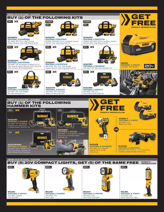 Fastenal DEWALT Q4 PROMO