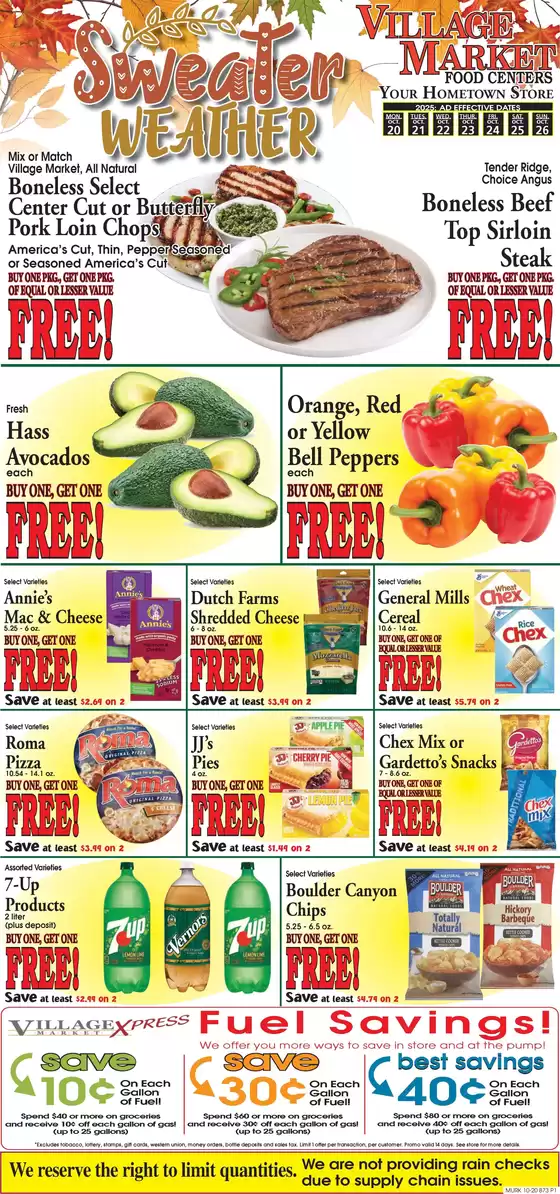 Village Market Food Centers catalogue | Village Market Food Centers weekly ad | 2025-10-20T00:00:00.000Z - 2025-10-26T00:00:00.000Z