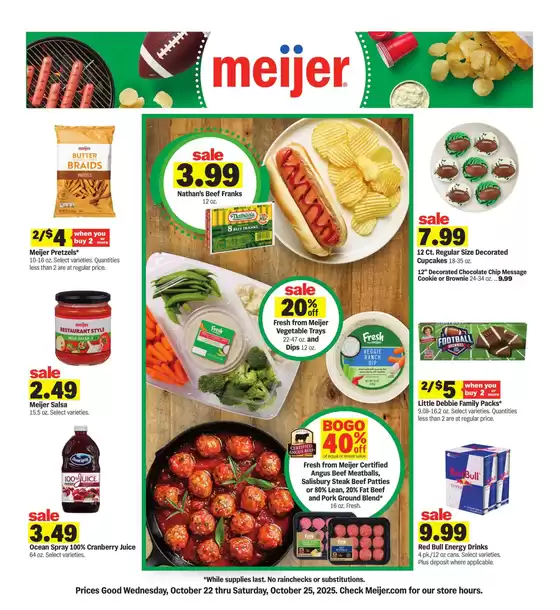 Meijer catalogue in San Leandro CA | Tailgating Deals | 2025-10-22T00:00:00.000Z - 2025-10-25T00:00:00.000Z