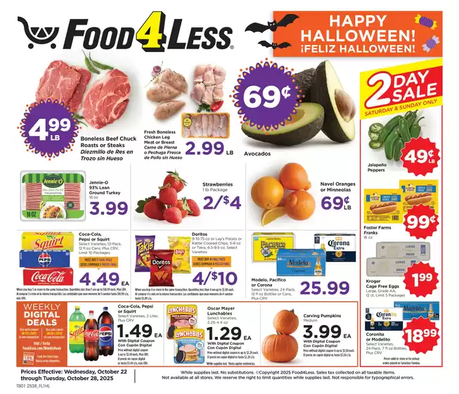 Food 4 Less catalogue in Folsom PA | Discounts and promotions | 2025-10-22T00:00:00.000Z - 2025-10-28T00:00:00.000Z