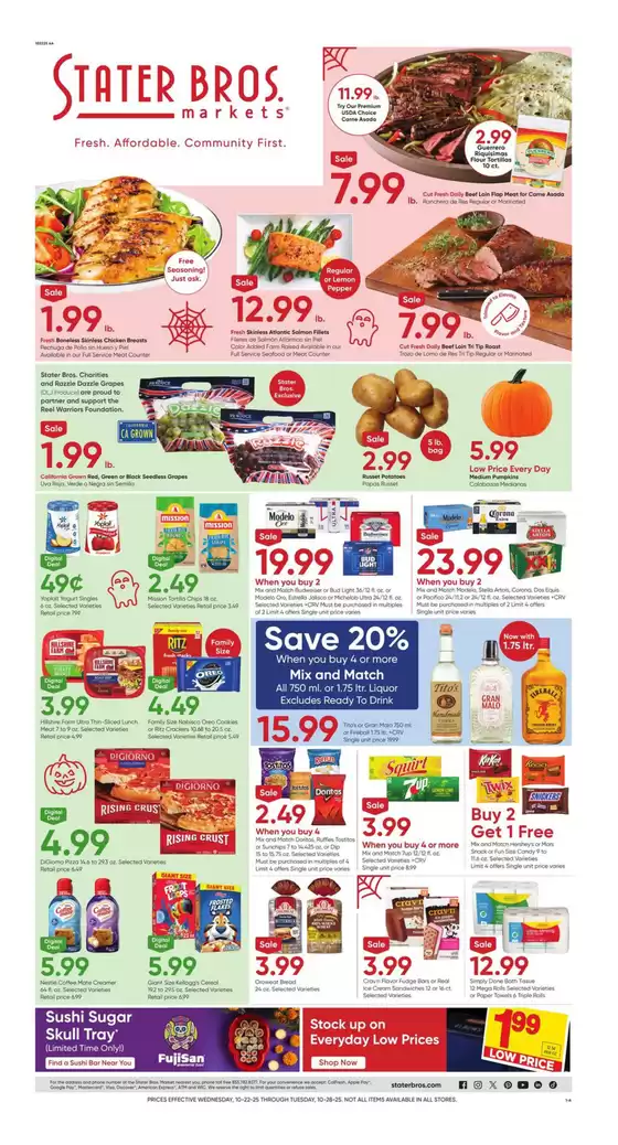 Stater Bros catalogue in Aurora CO | Top deals for all customers | 2025-10-22T00:00:00.000Z - 2025-10-28T00:00:00.000Z