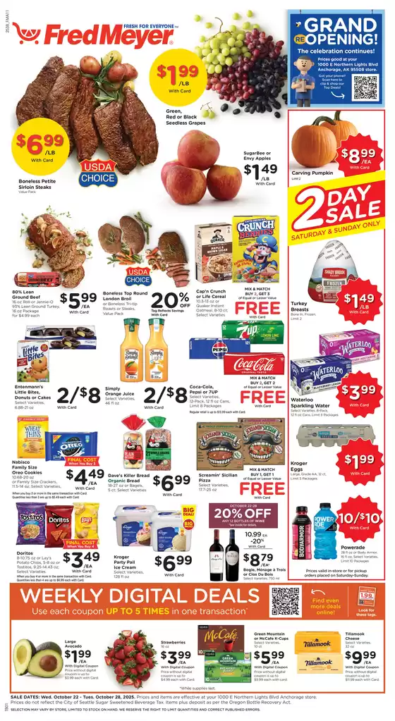 Fred Meyer catalogue | Our best deals for you | 2025-10-22T00:00:00.000Z - 2025-10-28T00:00:00.000Z