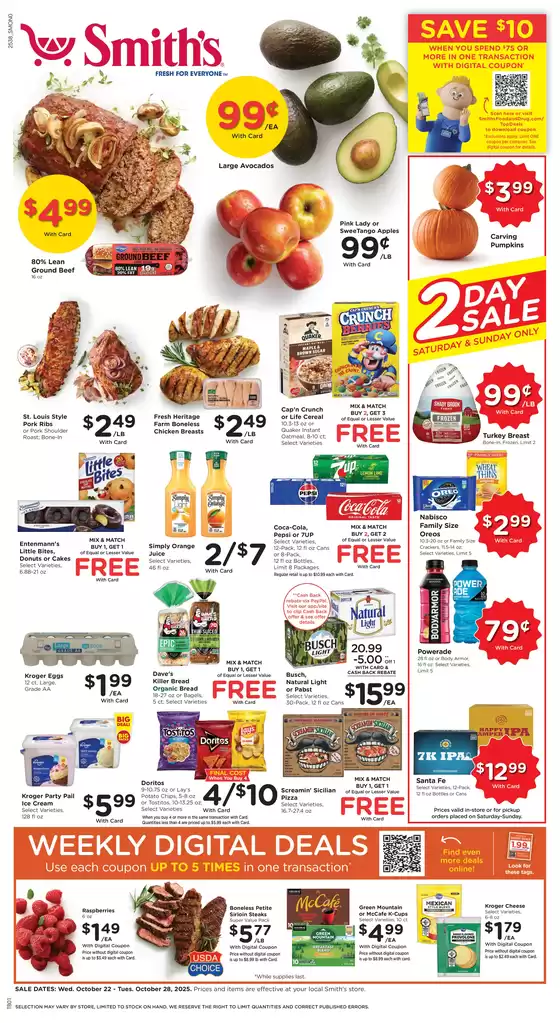 Smith's catalogue in New York | Current bargains and offers | 2025-10-22T00:00:00.000Z - 2025-10-28T00:00:00.000Z